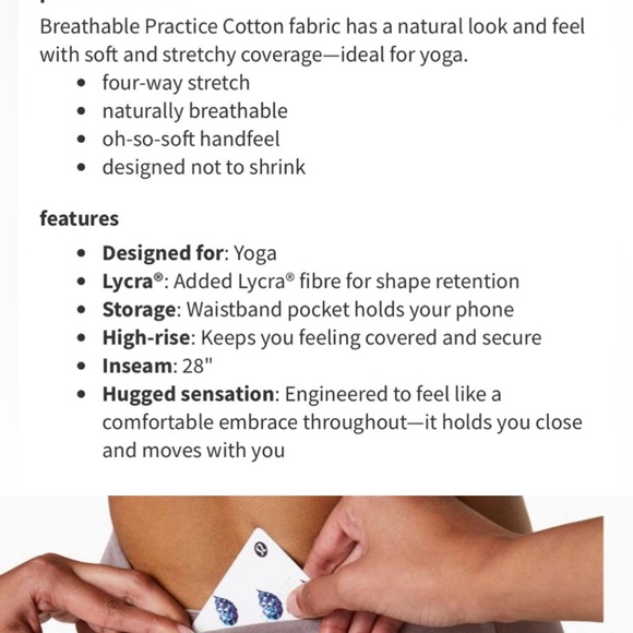 EUC Lululemon Inner Glow Leggingss - Picture 3 of 4